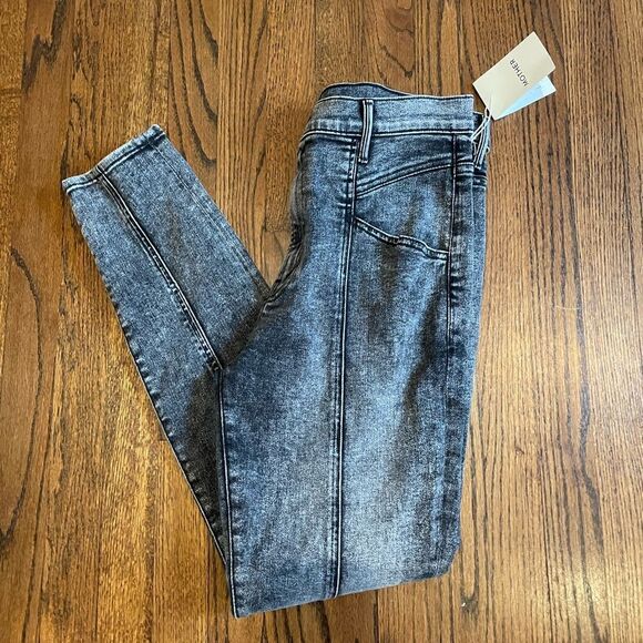 NWT Anthropologie MOTHER The Swooner Ultra High-Rise Seamed Skinny Jeans Size 32 - Picture 5 of 5